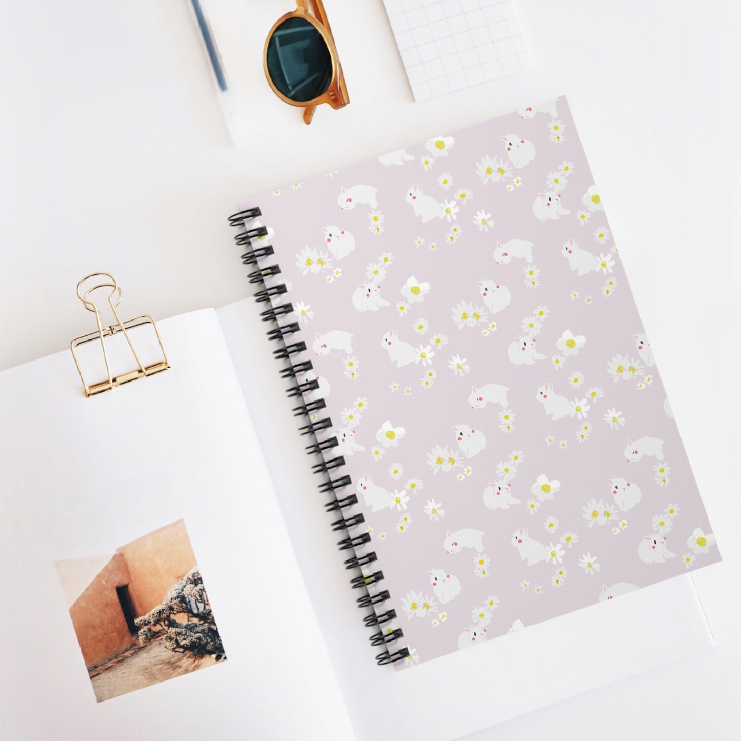 Bunny Notebook – Spiral Into Bun Thoughts