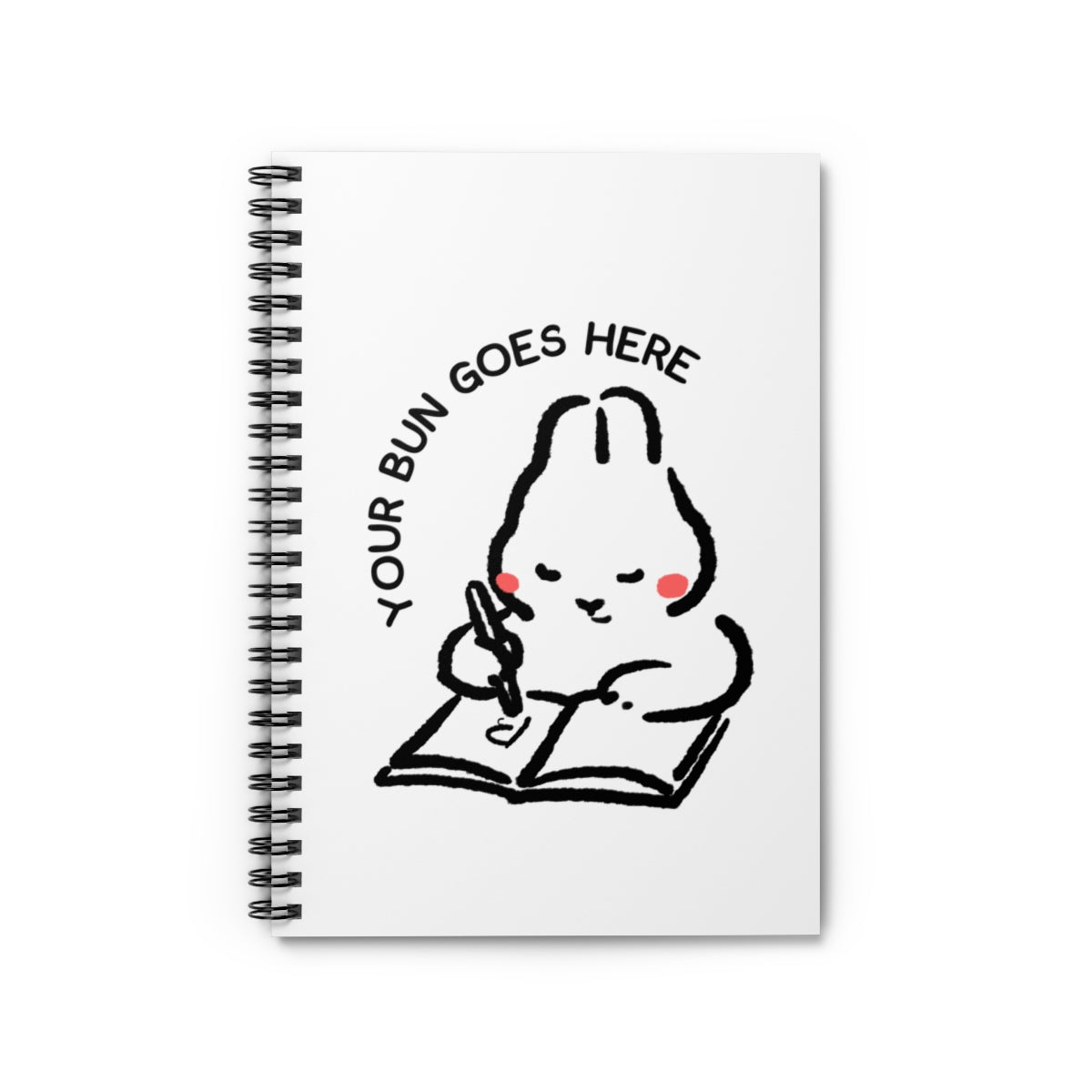 Bunny Notebook – Spiral Into Bun Thoughts