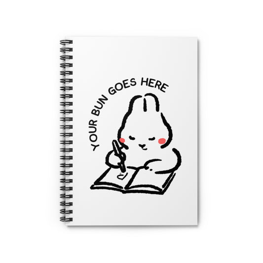 Bunny Notebook – Spiral Into Bun Thoughts